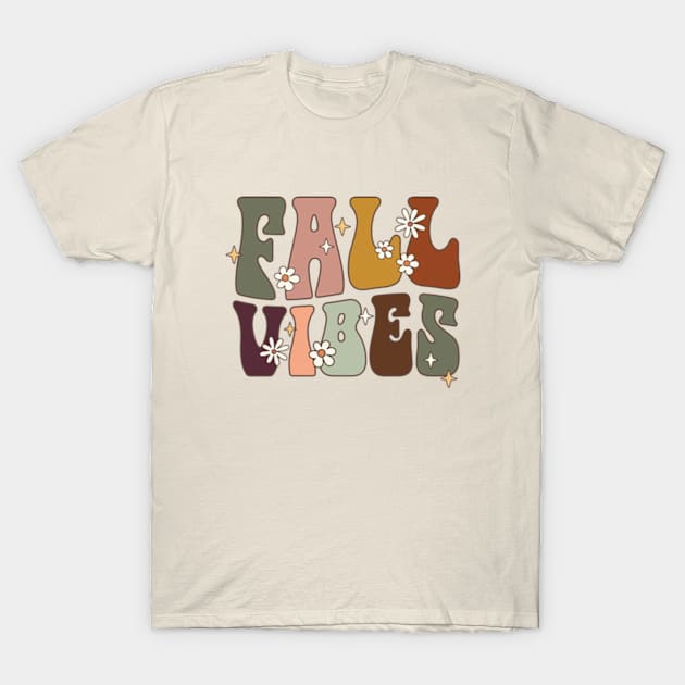 Fall Vibes Graphics Typography T-Shirt by BIBLIOTEECA